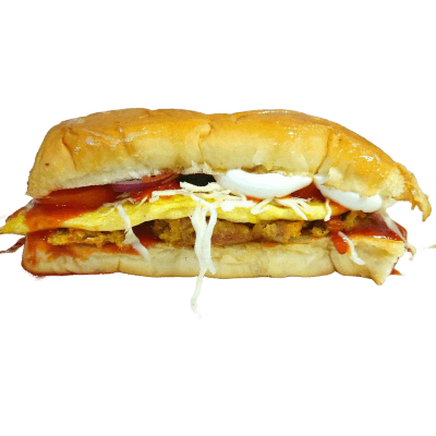 Pakistan Style Egg Kebab Burger