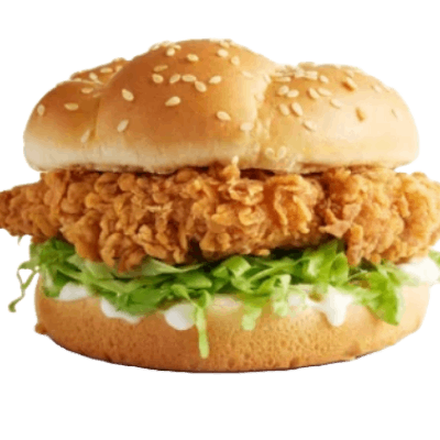 Fried Crispy Chicken Burger (Zinger)