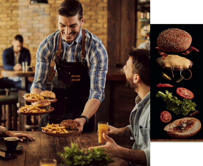 Cheezy Bites Restaurant LLC serving food