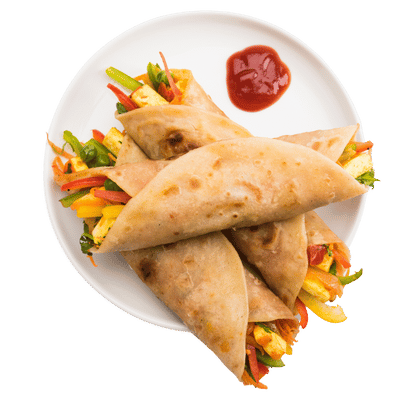 Chilli Chicken Paratha Roll