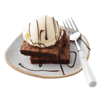 Chocolate Brownie with Ice Cream