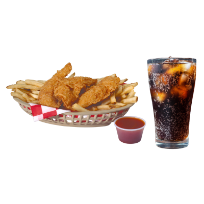 2 Pcs Fried Chicken + Fries + Soft Drink